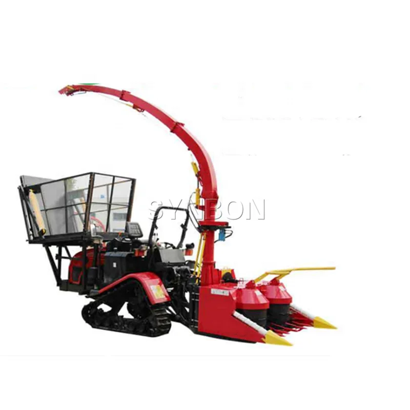 wheel tractor 3 point hitch corn and wheat straw cutting machine silage harvester