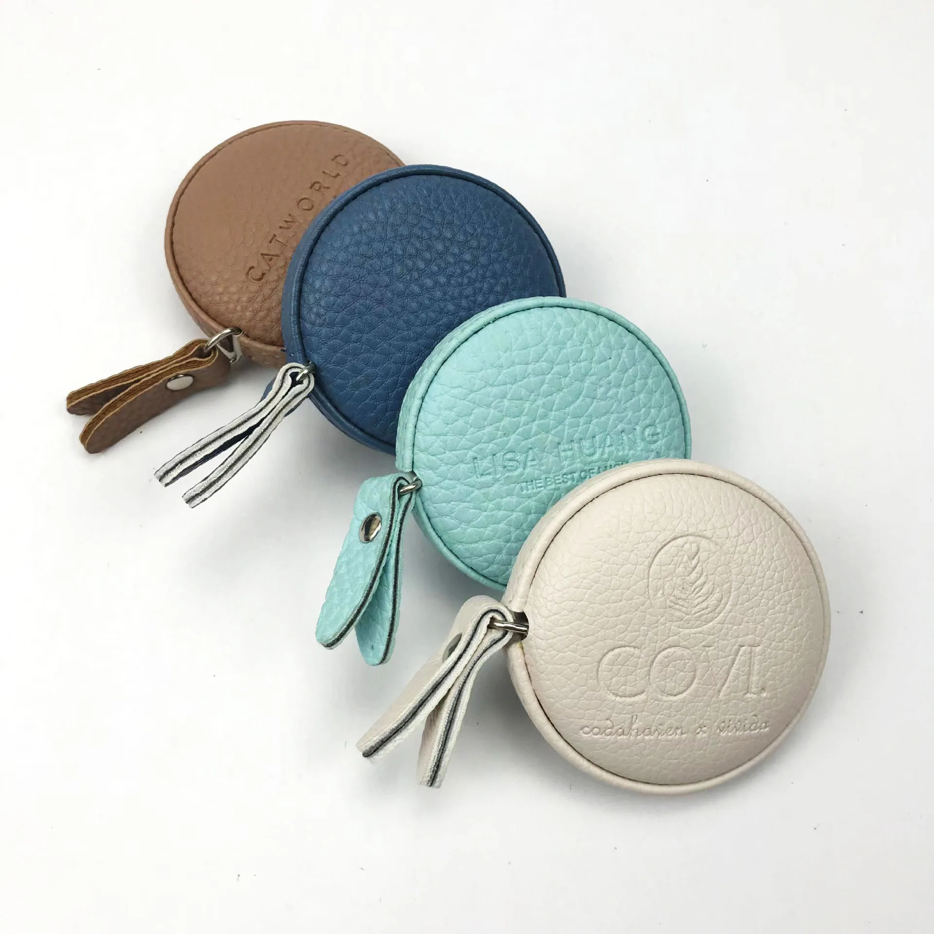 60 Inch 1 5 Meter Leather Measuring Tape Retractable Body Measuring Tape Round Mini Measuring Tape Customized LOGO