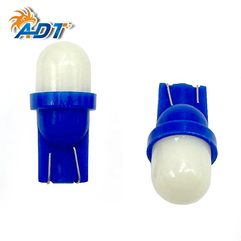 ADT Slow Blink 4 seconds 2 leds 2835 SMD with 10mm diameter frosted cover #555 T10 Blue 6.3V AC Pinball Game Machine LED Bulb
