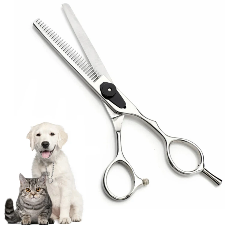 Factory wholesale straight 6 Inch salon thinning  pet trimming scissors steil