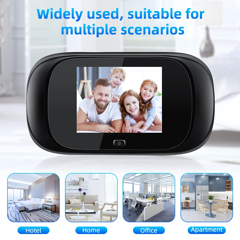 2.8 Inch LCD Display Digital Doorbell Peephole Viewer 90 Degree Wide Angle Door Eye Monitor Camera Home Security Camera