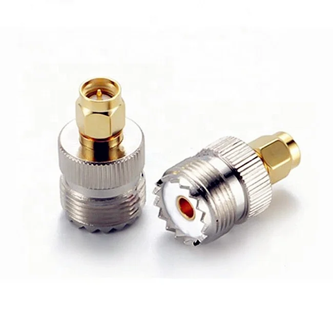 SMA Male Plug to UHF SO239 Female RF Coaxial Adapter Antenna Connector