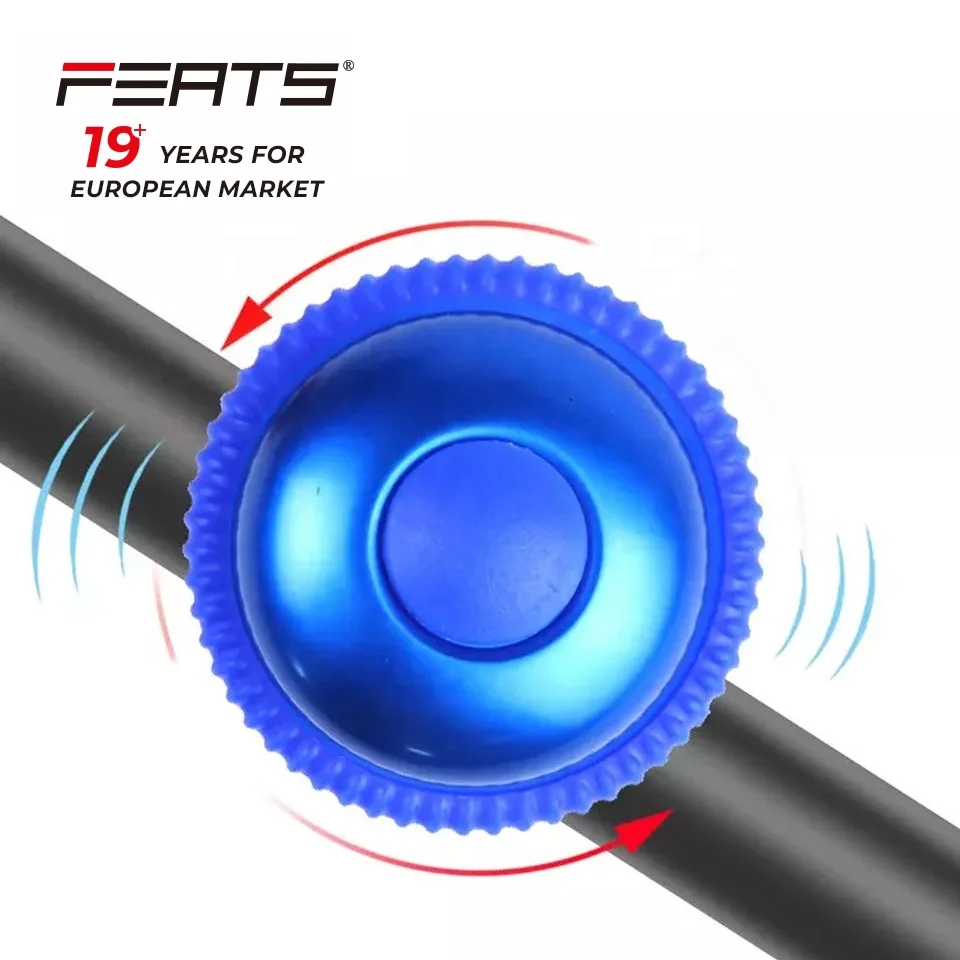 Кольцо FERTS, вращающаяся алюминиевая верхняя часть и пластиковая основа, велосипедный звонок в форме гриба