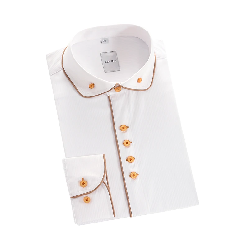 Мужская классическая рубашка смокинга, новый стиль 2021