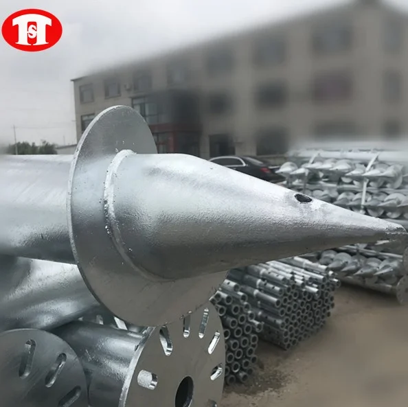 Steel Ground Screw For Umbrellas Steel Ground Screw Pile Anchors Earth