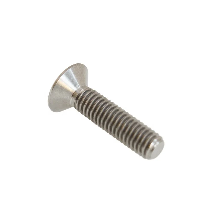 Lightweight high strength  DIN7991 M6x25 Torx socket countersunk head GR5 Ti-6al-4v titanium bolts screws