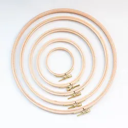 Embroidery Hoop Set Beech Circle Cross Stitch Hoop Ring 3 Inch To 11 Inch For Embroidery and Cross Stitch
