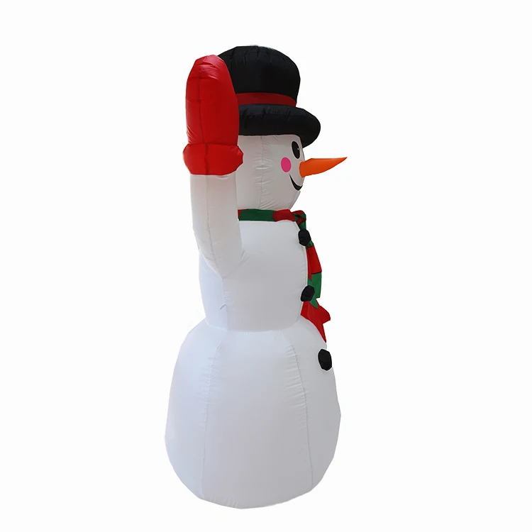  Inflatable Snowman Festival Decoration LED Lights Built-In Colorful