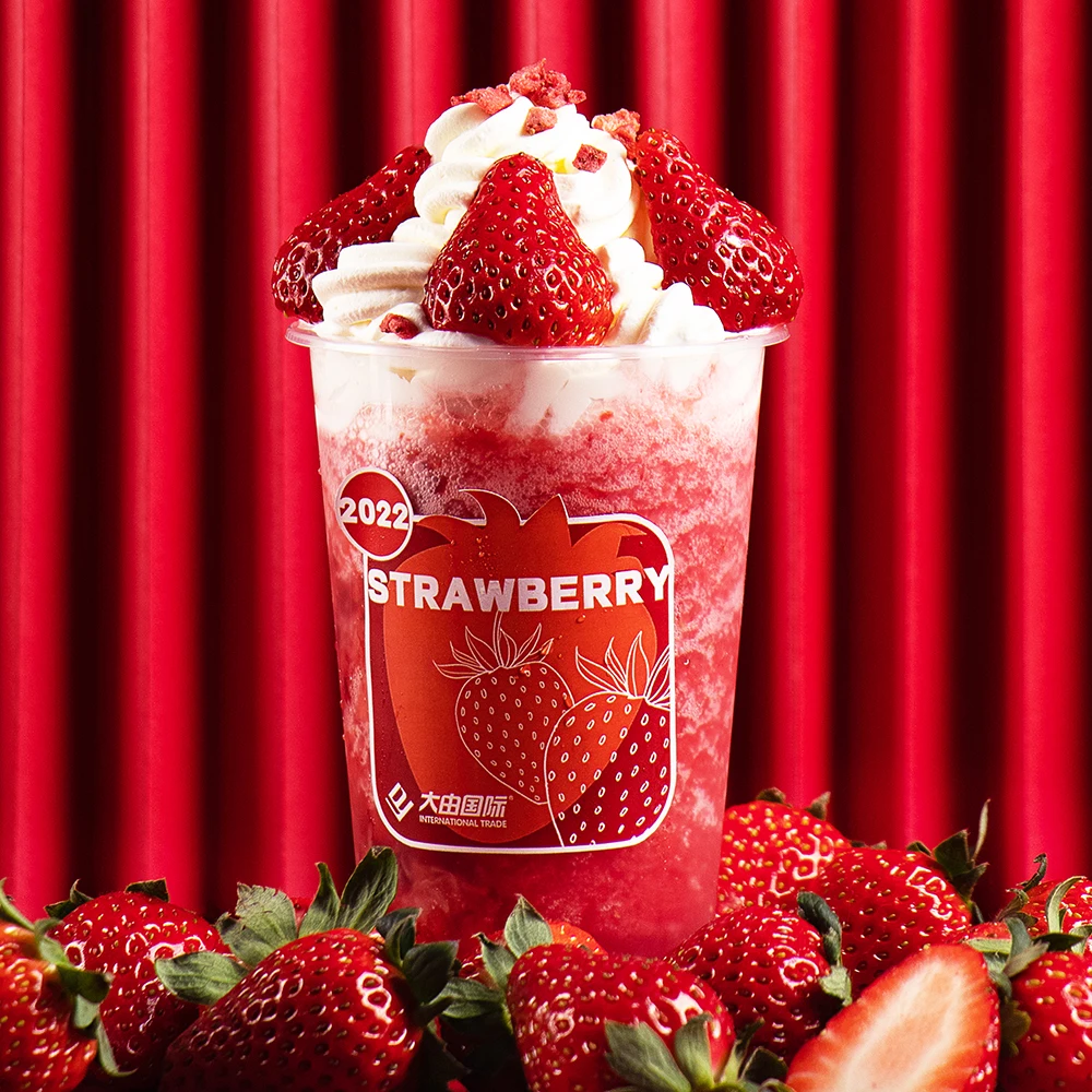 2024 High Quality Strawberry Flavor ice-cream Powder Snowflake Ice-cream Powder for Cone Making