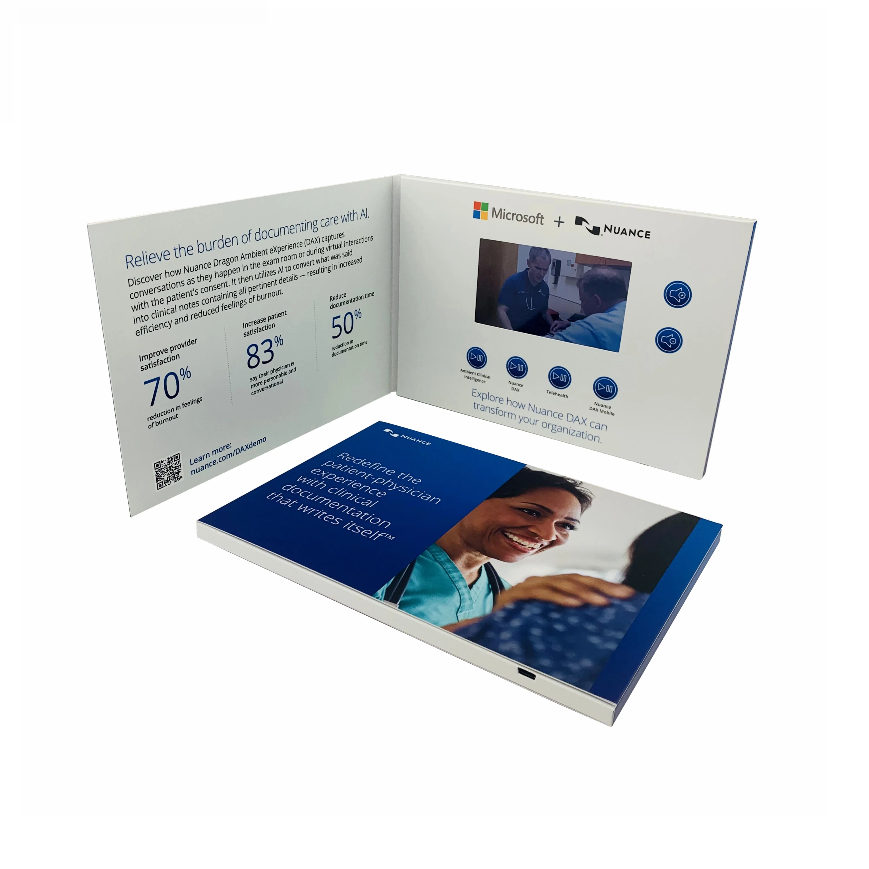 Promotional 4.3 Inch LCD invitation card grand opening video  Advertising Book Gift Cards for Marketing Greeting Card Type