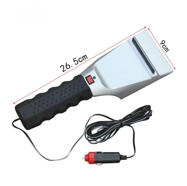 DC12V Car Heated electric ice scraper with led light for Removing Windshield Snow