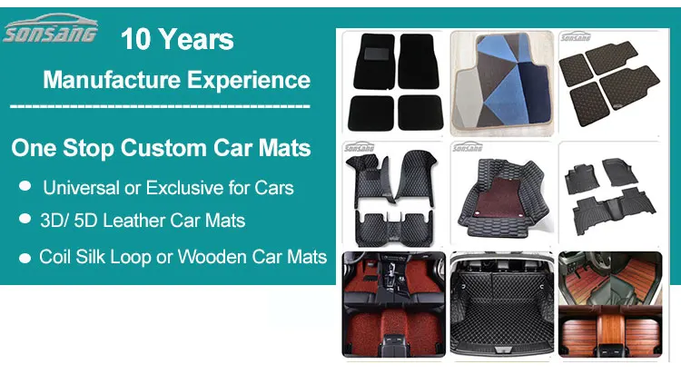 Fashion black car carpet universal with custom logo