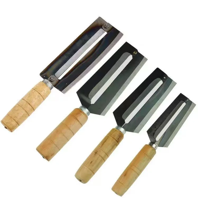 Sugar Cane Knives Pineapple Peeler High Quality Carbon Knife Cane Peeler with Wooden Handle Fruit Paring Knife
