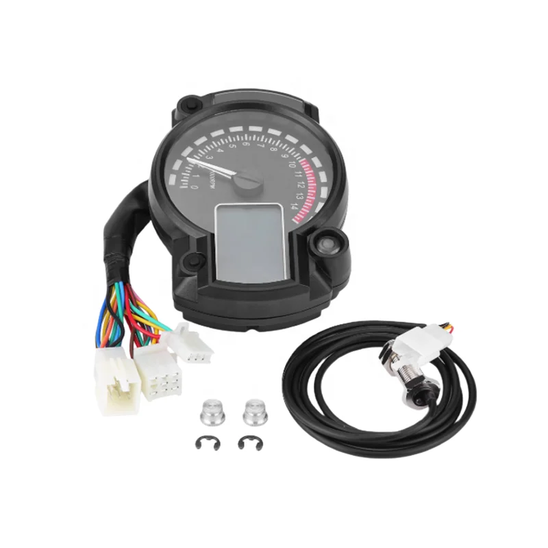 Универсальный цифровой цветной одометр для мотоцикла со встроенным спидометром и индикатором скорости