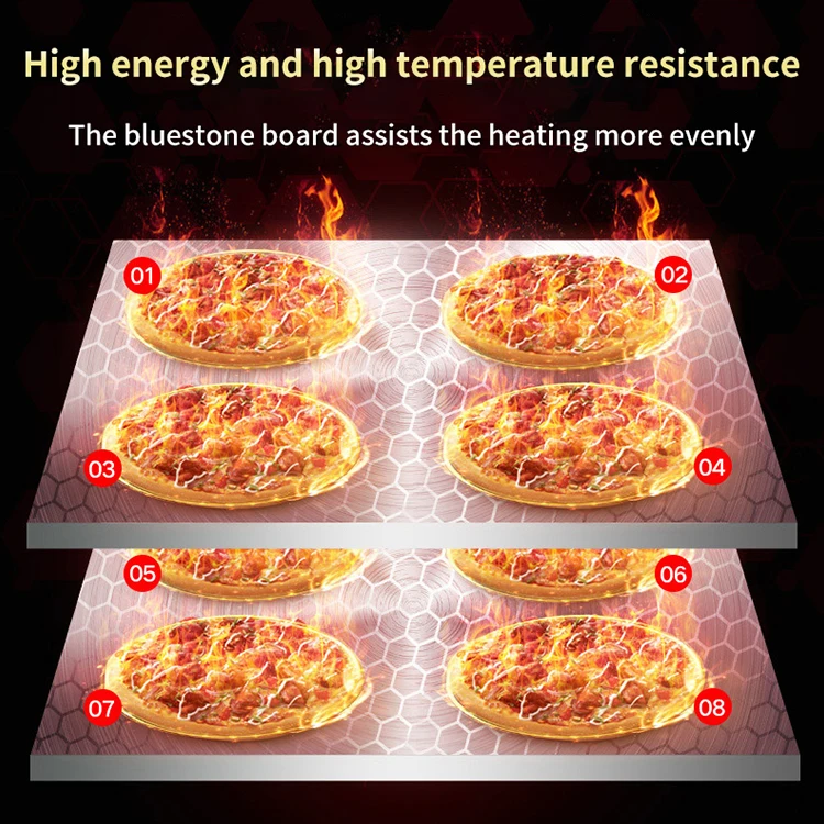 Large Capacity Pizza Oven 12 Inch Electric Oven For Pizza 300 Degrees Oven Double Deck Commercial