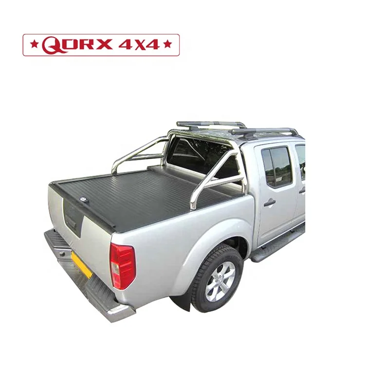 Retractable Tonneau  Cover 4X4 Aluminum Roller Lid With Lock for Navara NP300 double cab pick up car