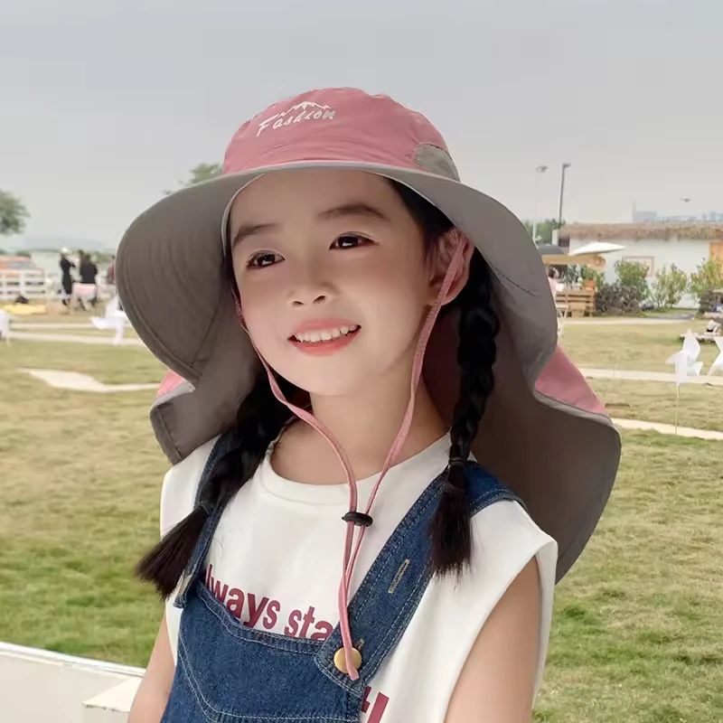 High quality quick dry waterproof fishing bucket hat uv protection mesh breathable sun hat wide brim neck cover bonnie hat