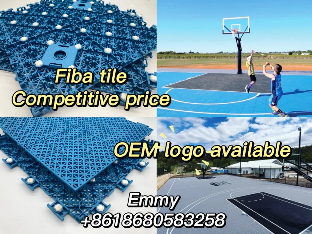 Uni Customize Pp Tile Portable Sport Court Plastic Tiles Temporary Basketball Flooring Outdoor
