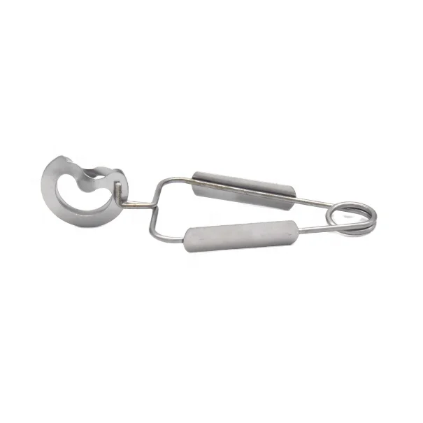 Stainless Steel Kitchen Flipping Meat Food Tongs Clamps Meatball Snail Clip