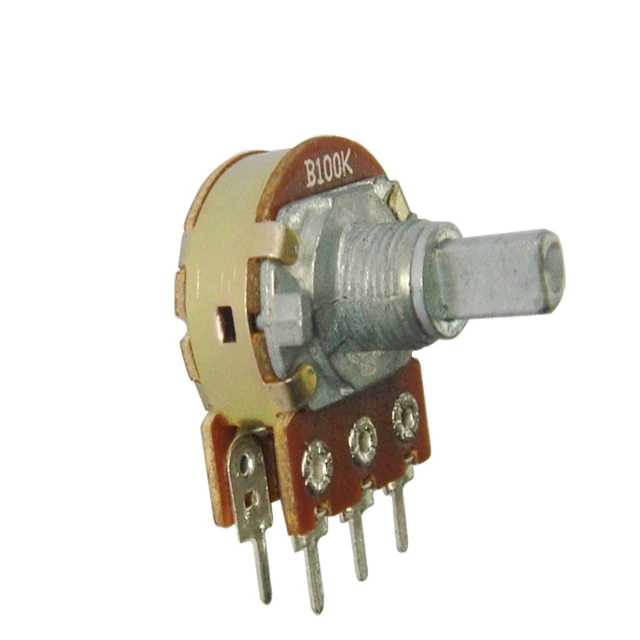 16 мм поворотный потенциометр Индия аудио T бренд 10k аудио потенциометр стерео регулятор громкости потенциометр