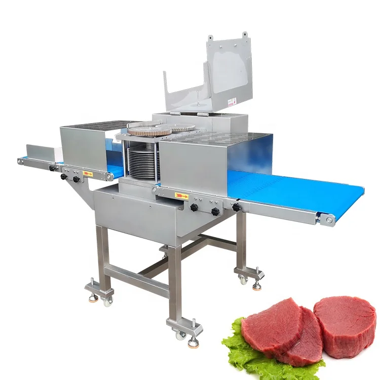 Ленточный конвейер из нержавеющей стали машина для филе куриной грудки маленькая куриная грудка горизонтальный стейк бекон слайсер свежего мяса