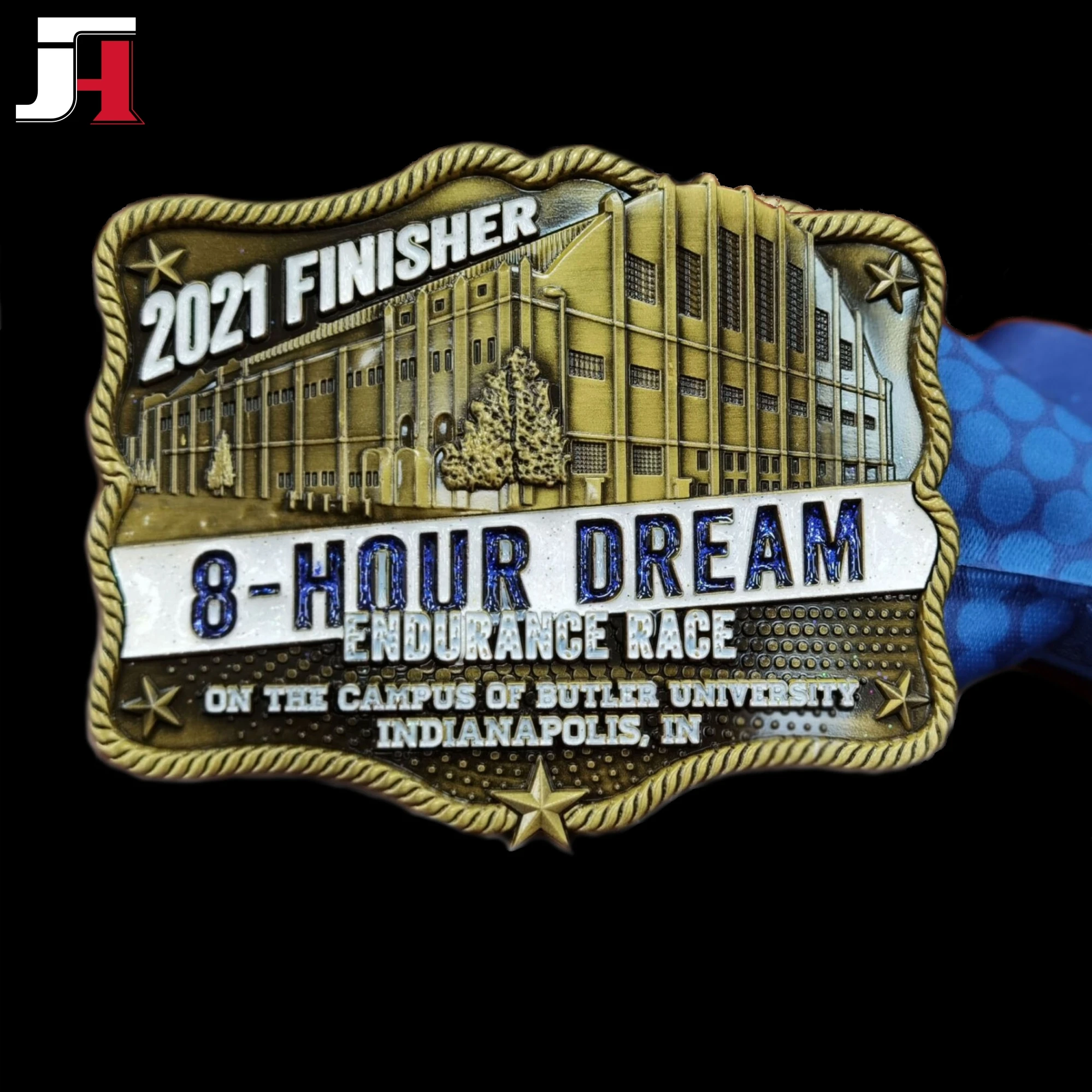 Factory can be customized two-color plating Folk Art Commemorate Medals bullet medal