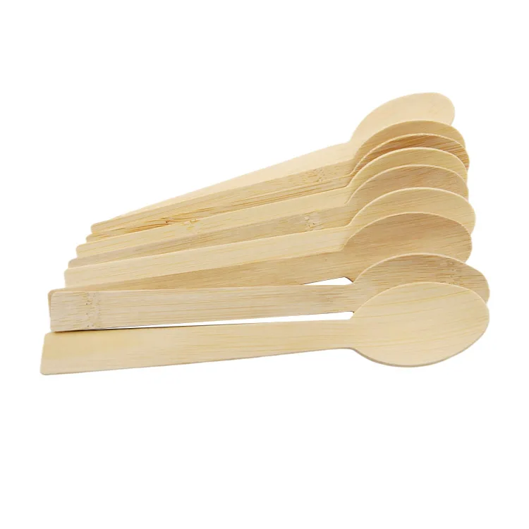 
Factory wholesale wood disposable bamboo soluble knife, fork, spoon set 