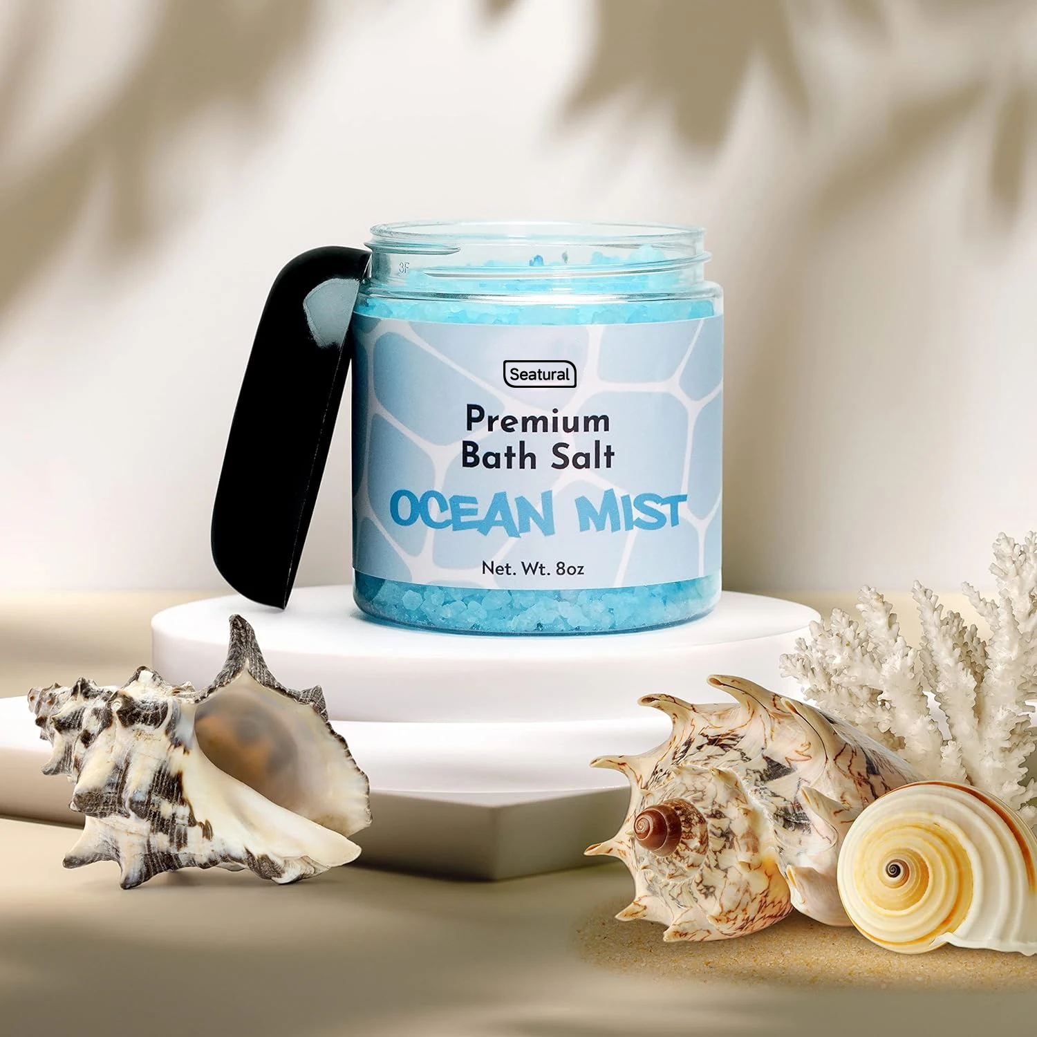 Private Label Natural Hydrating and Exfoliating Ocean Mist Scent Bath Salt Soak for Nourishing Essential Body Care