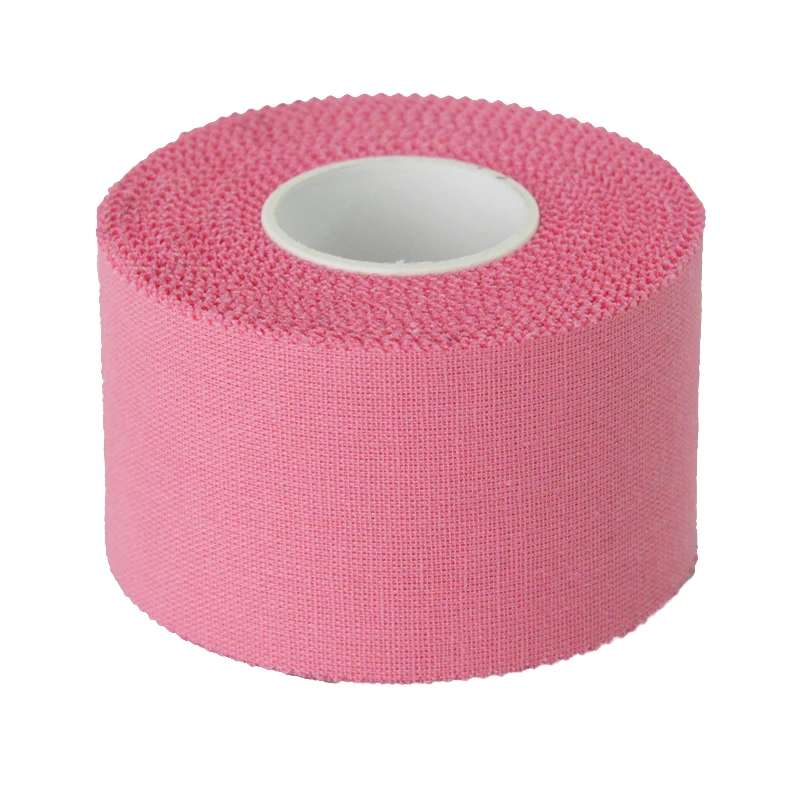 Multi-size OEM Hot Melt/Zinc Oxide Cotton /Rayon Fabric White Serrated Edge Hand Tear Customizable Sports Tape