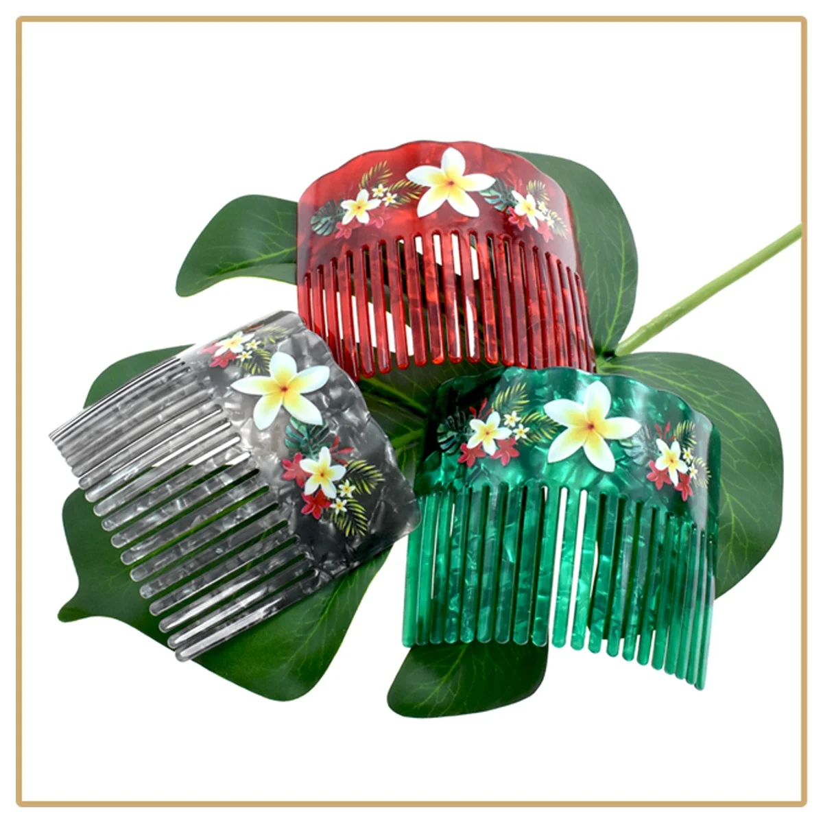 Hot Items  New Years Products Acrylic Hair Accessories Hair Comb design for Women Girls