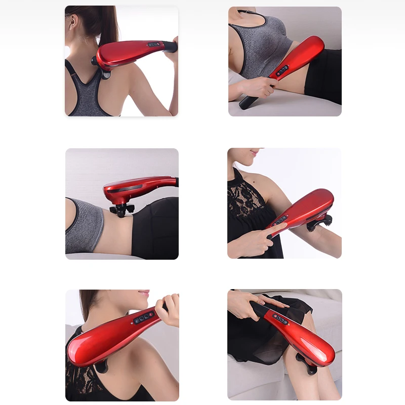 2023 New Products Wireless Handheld Electric Back Massager automatic Full Body Deep Tissue Vibration Massager Hammer
