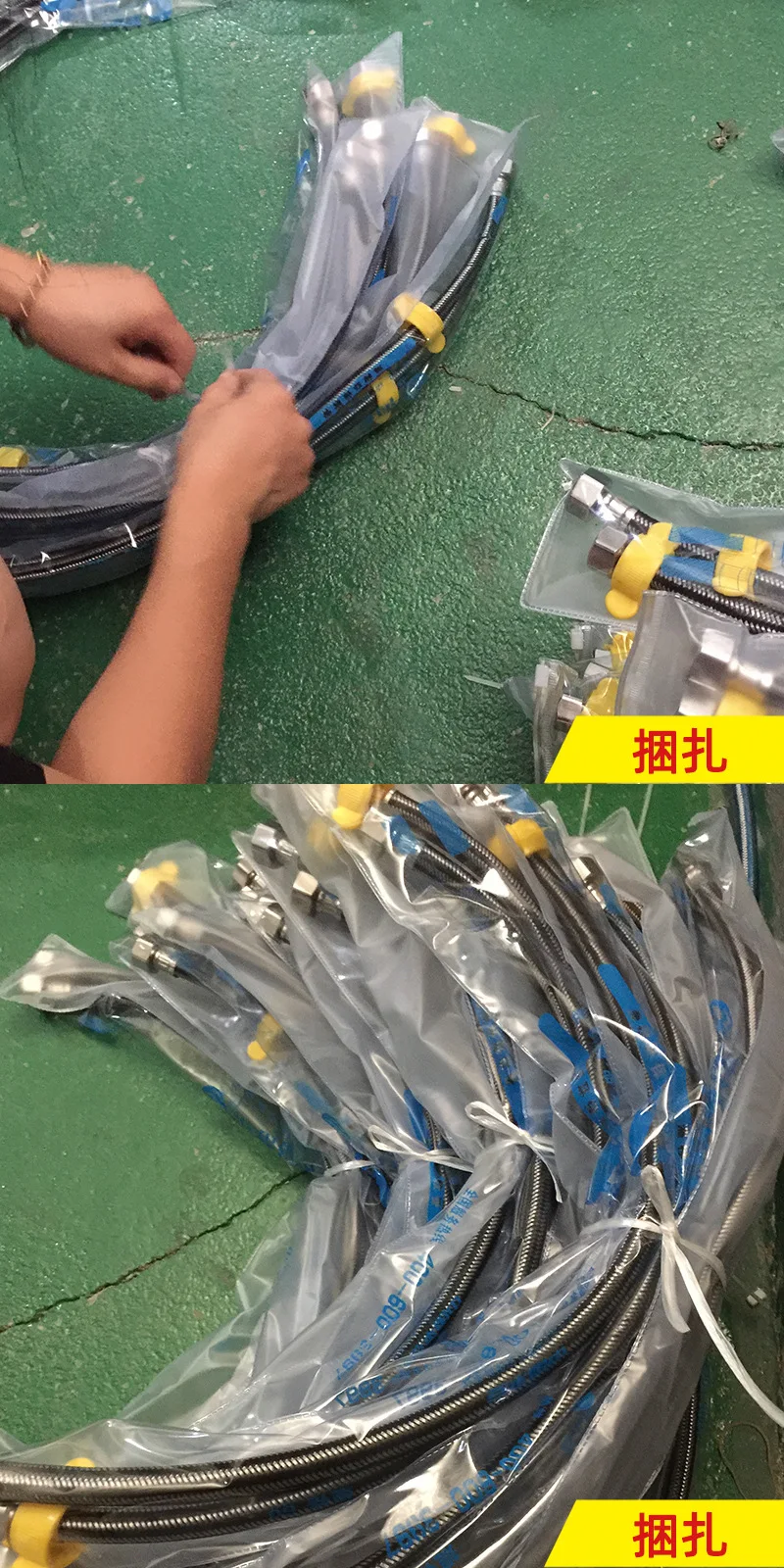 Wholesale SUS304 stainless steel braided hose kitchen braided pipe bathroom plumbing pipe