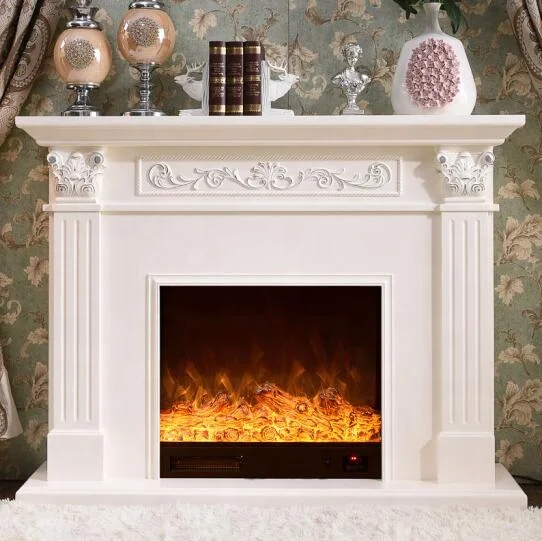 BOTON STONE Home Chinese Manufacturer Luxury Hand-carved Fireplace Mantel Interior Decoration Marble Fireplace
