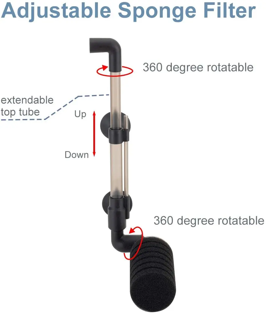 Hygger Aquarium Fish Tank Water Cleaning Filter Single Sponge Filter HG-908-SINGLE-M