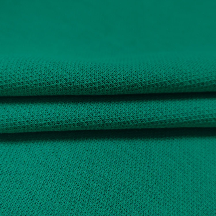 High Quality Breathable Solid 55 Cotton 45 polyester Material Knitted French Pique Fabric For Clothing