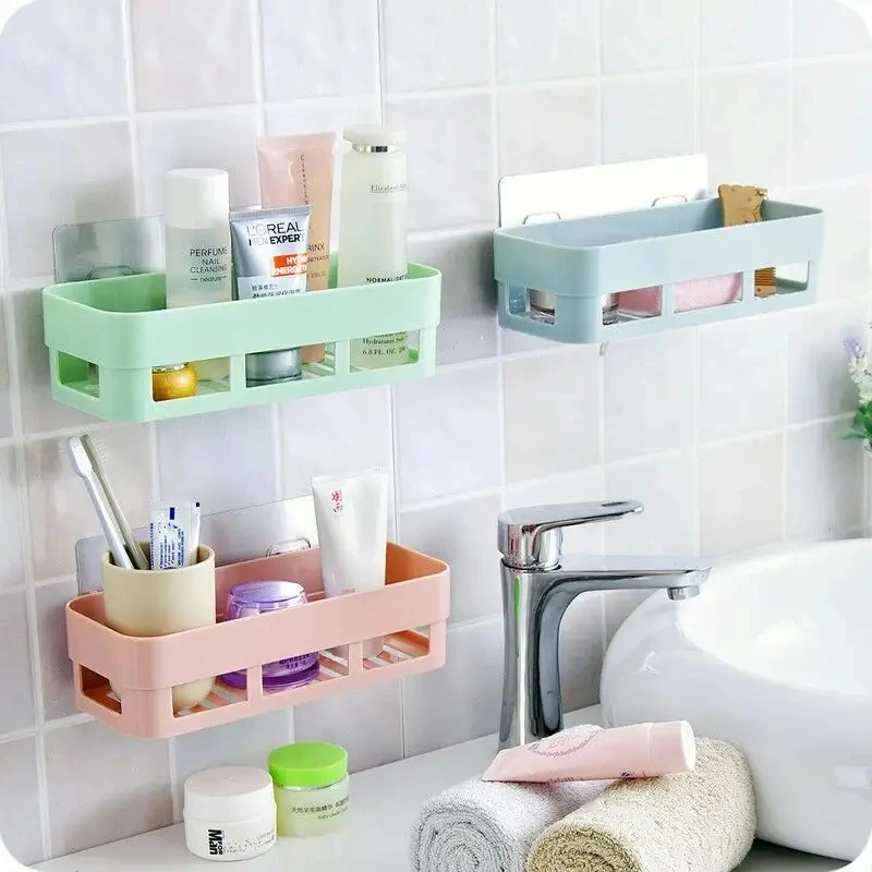 Bathroom no-drill corner shelf shower storage rack holder multifunction kitchen racks organizer wall mount
