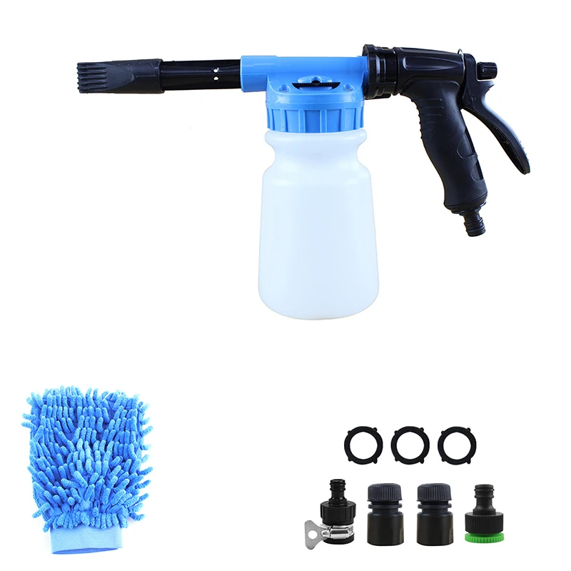 Car Wash Foam Sprayer Soap Blaster Adjustable Portable Garden Hose Car Washing Snow Foam Lance with Quick Connector