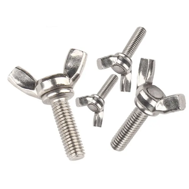 304 stainless steel butterfly screw Yuanbao hand twisted butterfly type claw bolt