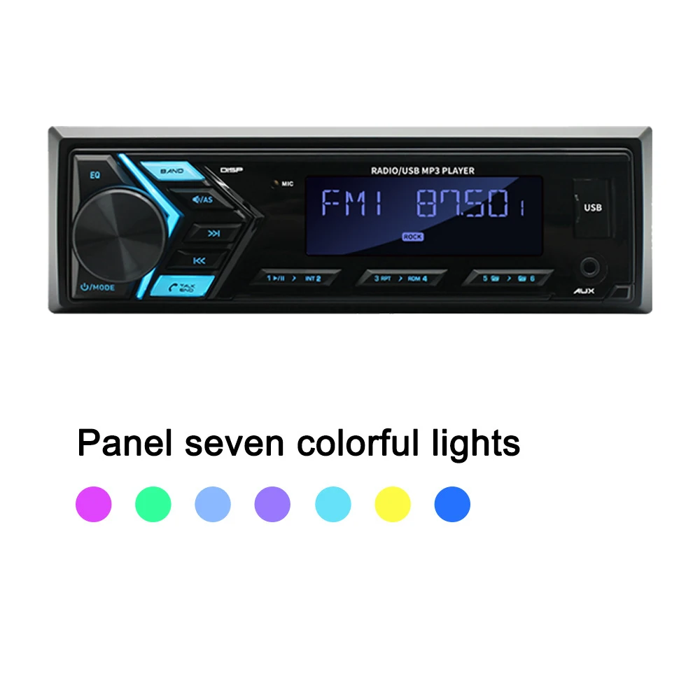 Universal Single 1 DIN Bluetooth USB AUX SD TF LCD Car Radio Stereo 7388 IC Car MP3 Player