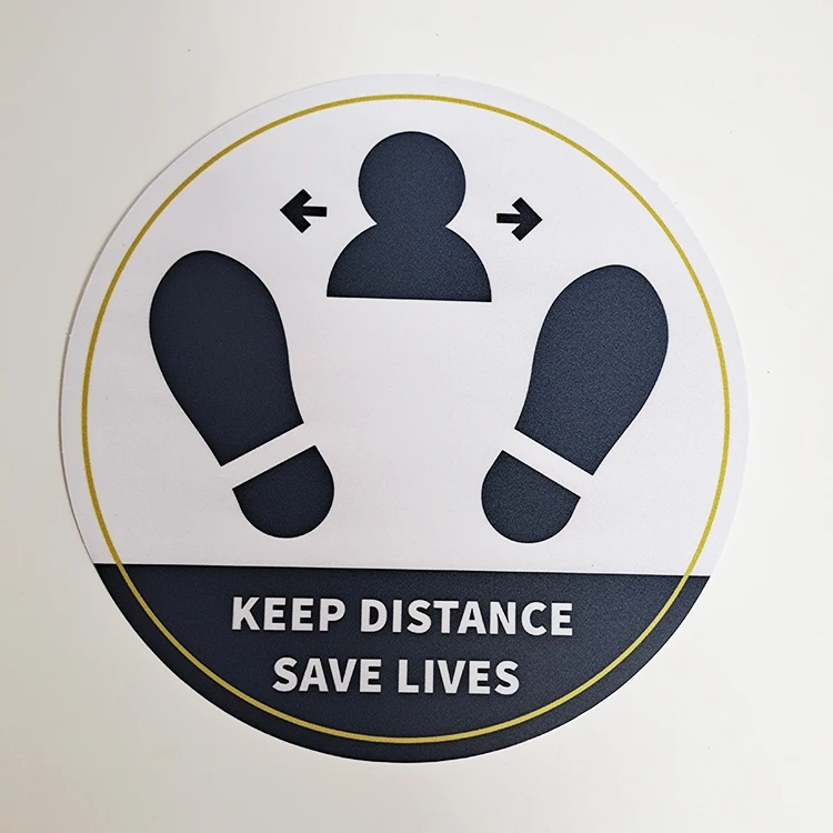 Social Distancing Floor Decals Stickers 10 Pack Safety Sign 11