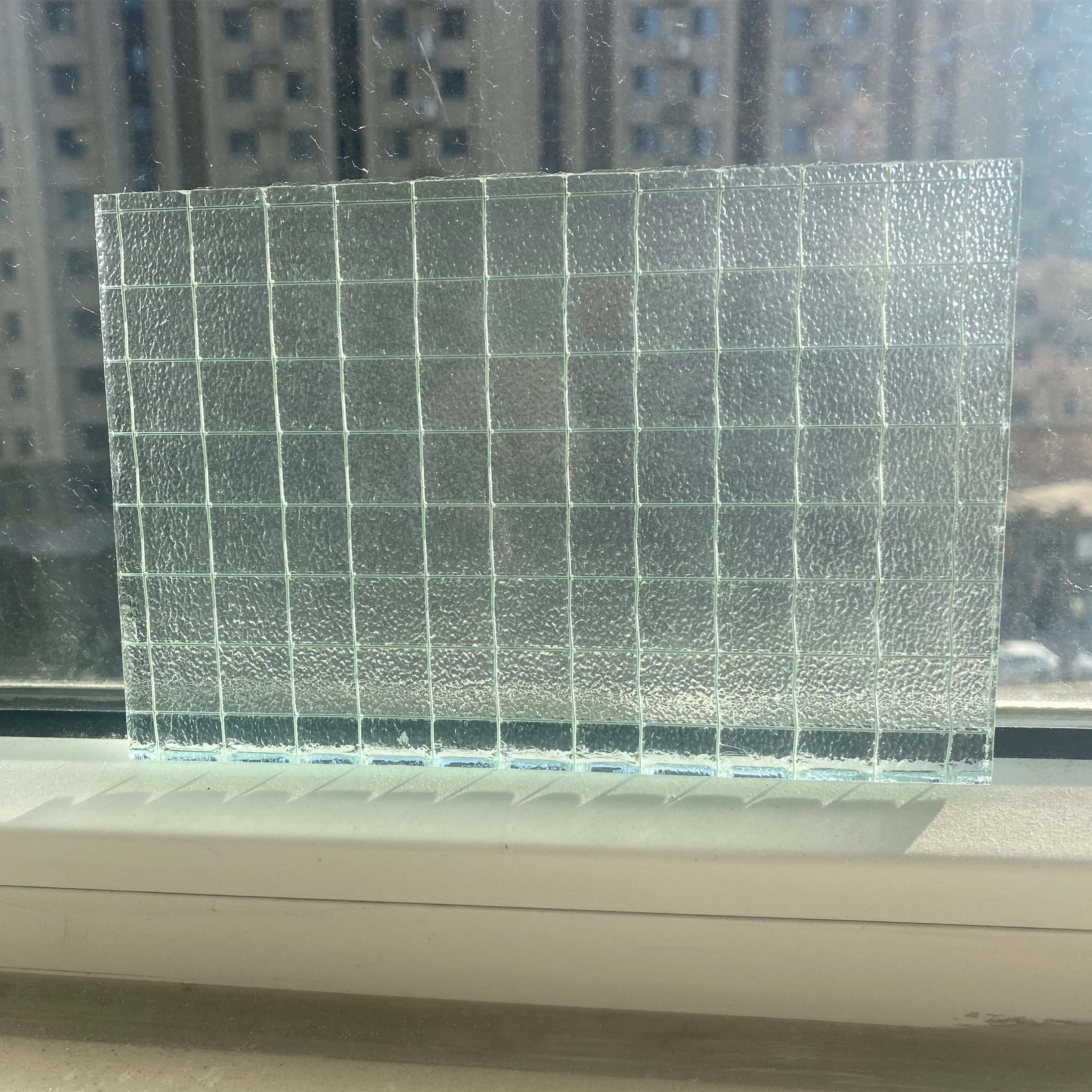 Safety Fireproof wire mesh laminated glass with metal insert 120 minutes fire resistant glass