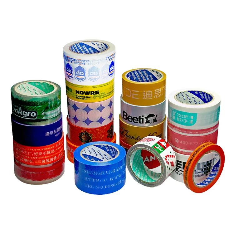 Custom printed logo bopp adhesive tape jumbo roll 260mmx1000mm packing tape with good quality