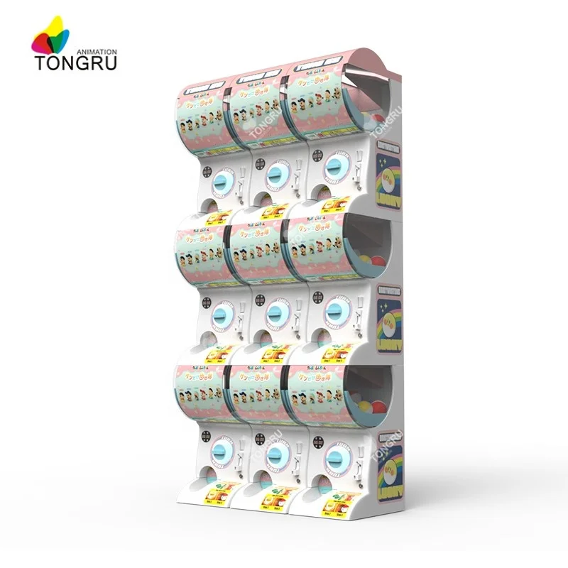 Gacha egg twist game mini plush stuffed animal kids gashapon machine ball candy toy capsule vending machine