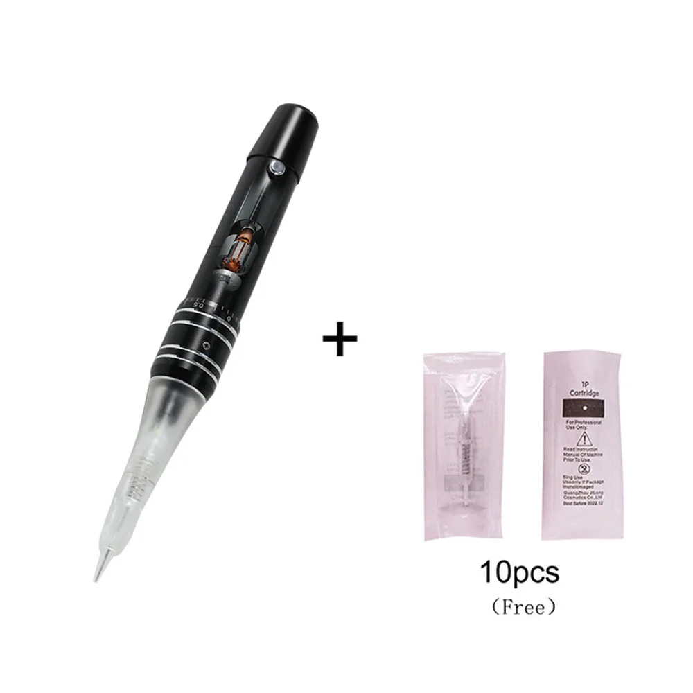 Permanent makeup machine for Eyebrow shading nano ombre powder shading microblading with 10pcs needles