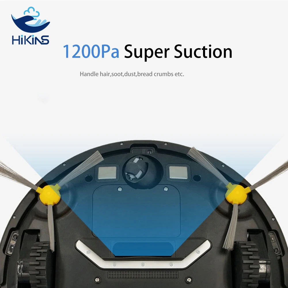 Высоковсасывающий бытовой Автоматический робот-пылесос Hikins 1200 ПА для домашнего