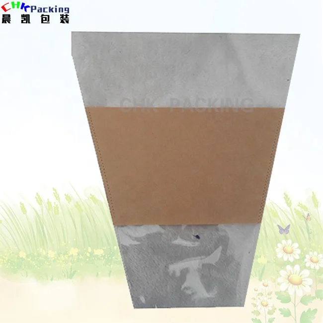 2019 new design  bopp kraft paper flower bouquet wrapping sleeves/paper flower sleeves