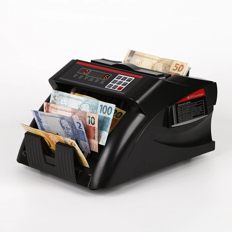 Intelligent Money Counting Multi Currencies Cash Banknotes Counter Detector Machines