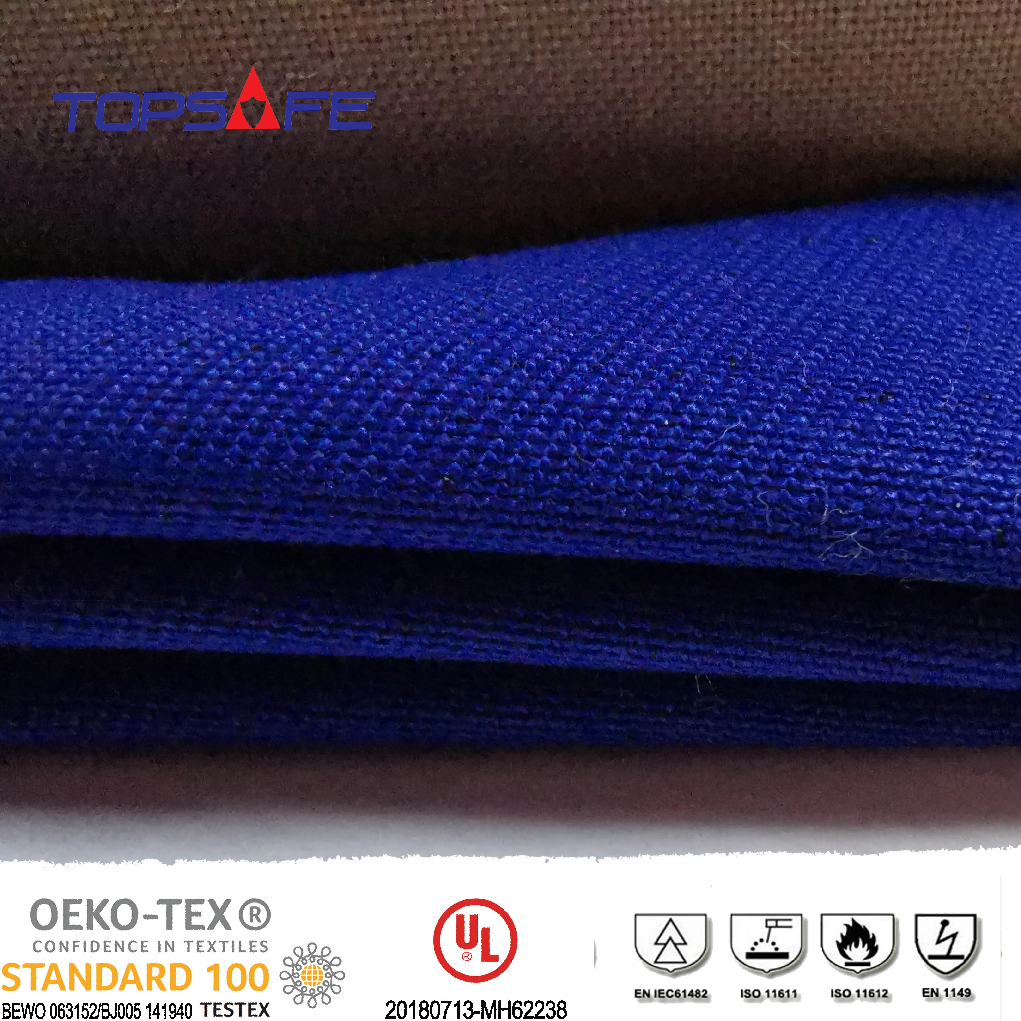 
Electric arc flash protection textile soft nylon aramid fabric for electric worker 