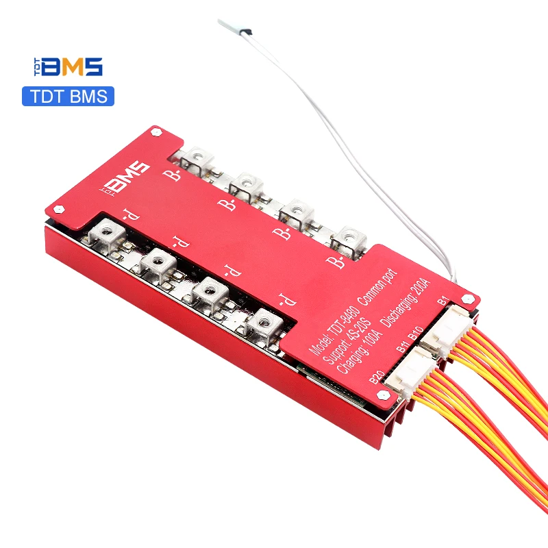 TDT hot sale LifePO4 Lithium battery bms 16S 48V 200A high current bms