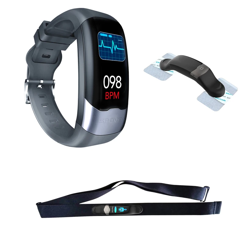 
2020 Spovan high quality full functions fitness tracker smartband H02 with Heart Rate Monitor Belt 